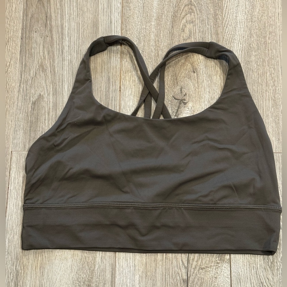 Lululemon Energy Longline bra dark green